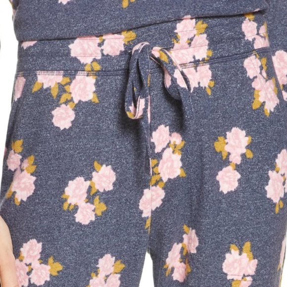 NORDSTROM BP Cozy Blue Floral Lounge Joggers - Picture 2 of 6